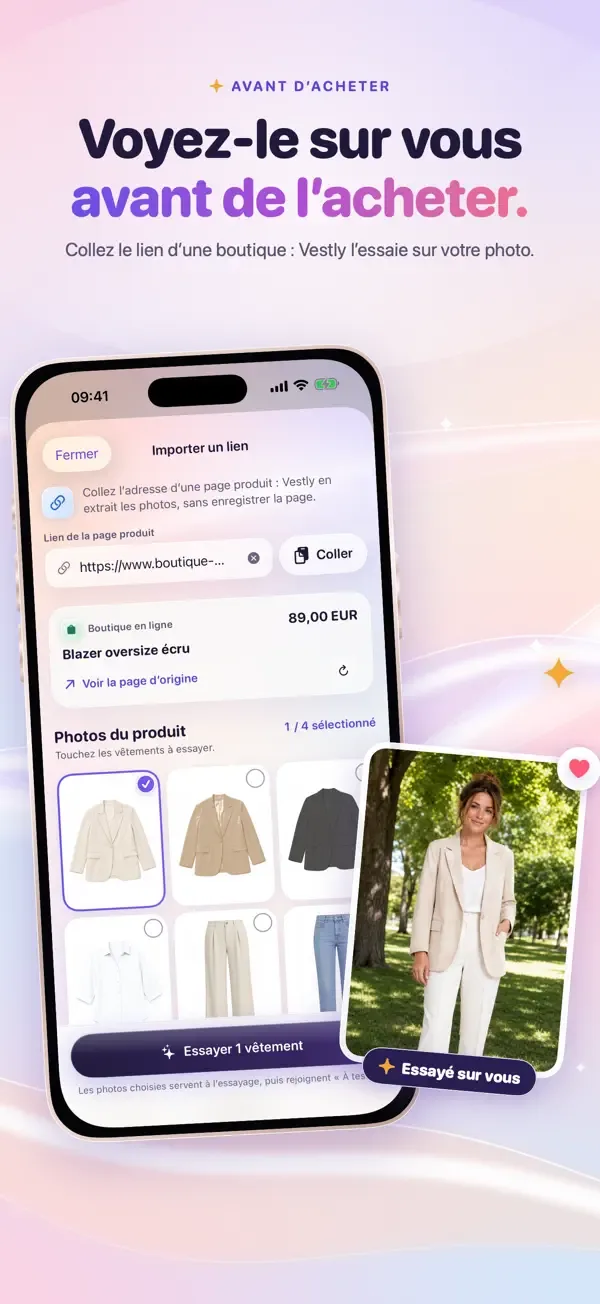 Vestly try before you buy screen