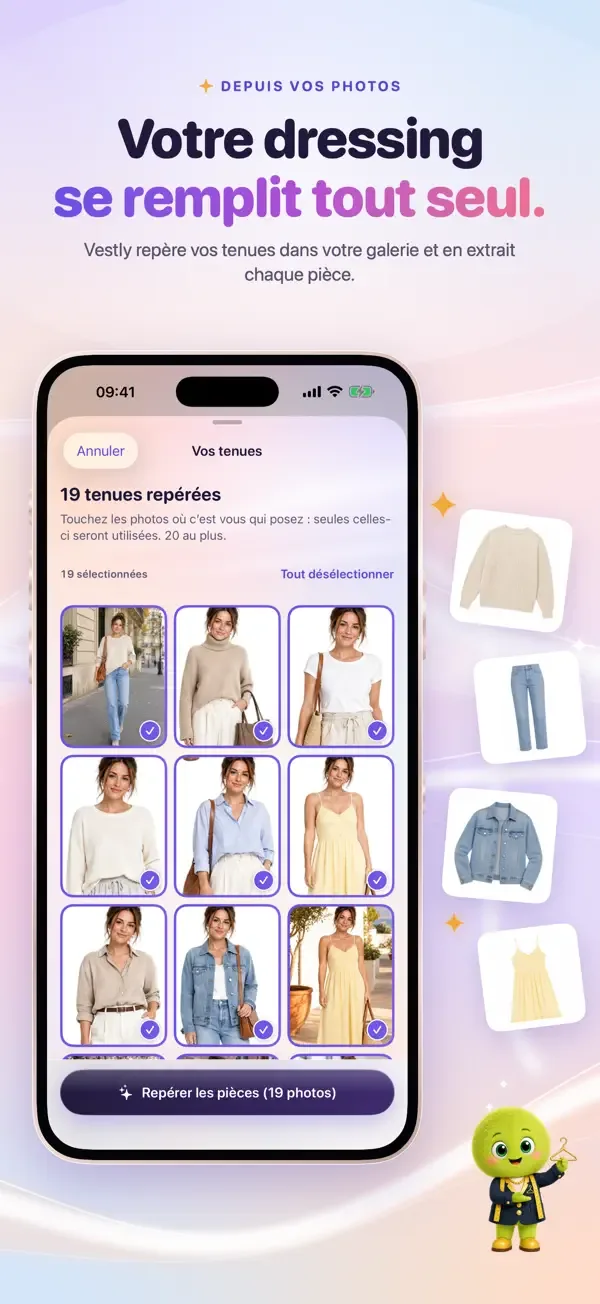 Vestly wardrobe built from photos